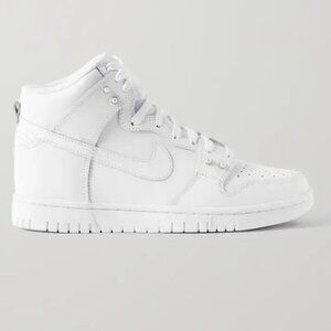 NIKE Dunk High pearl embellished leather high-top sneakers